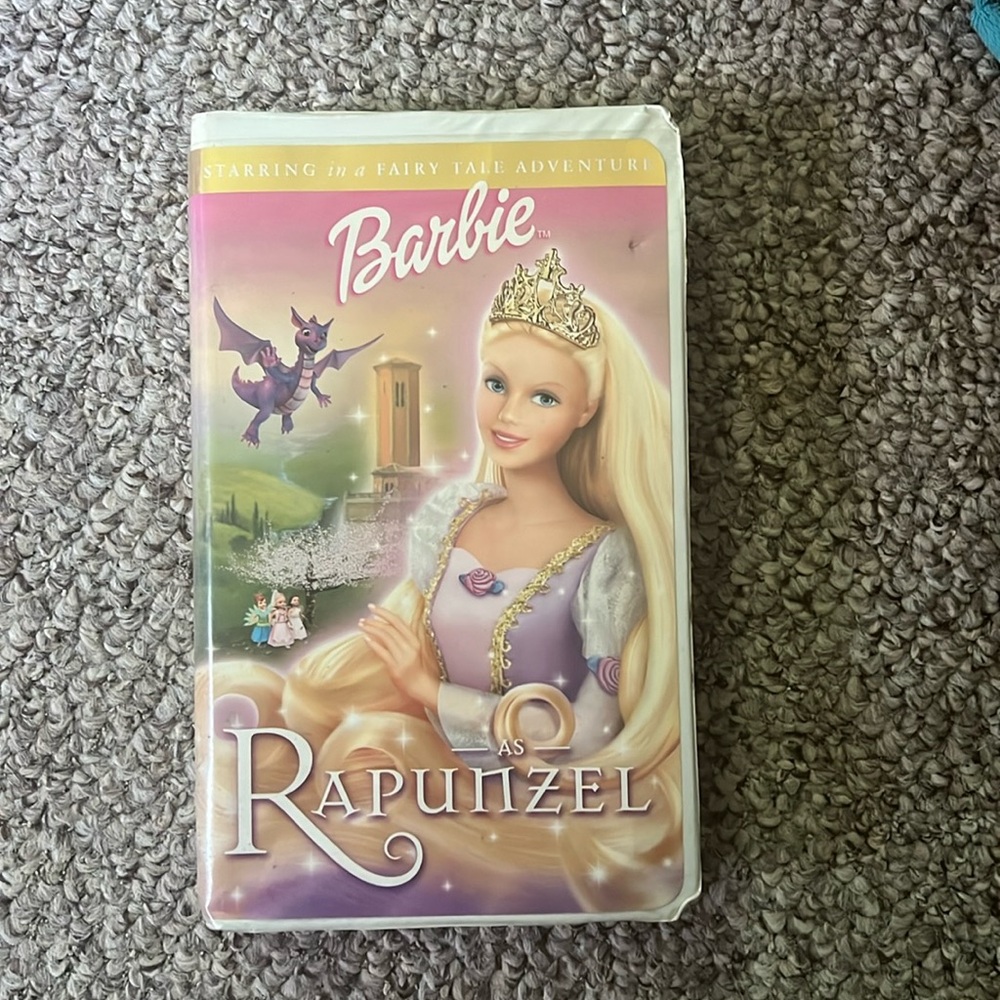 Barbie Rapunzel VHS